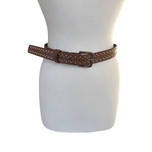 Brown studded belt size XS | Western inspired belt